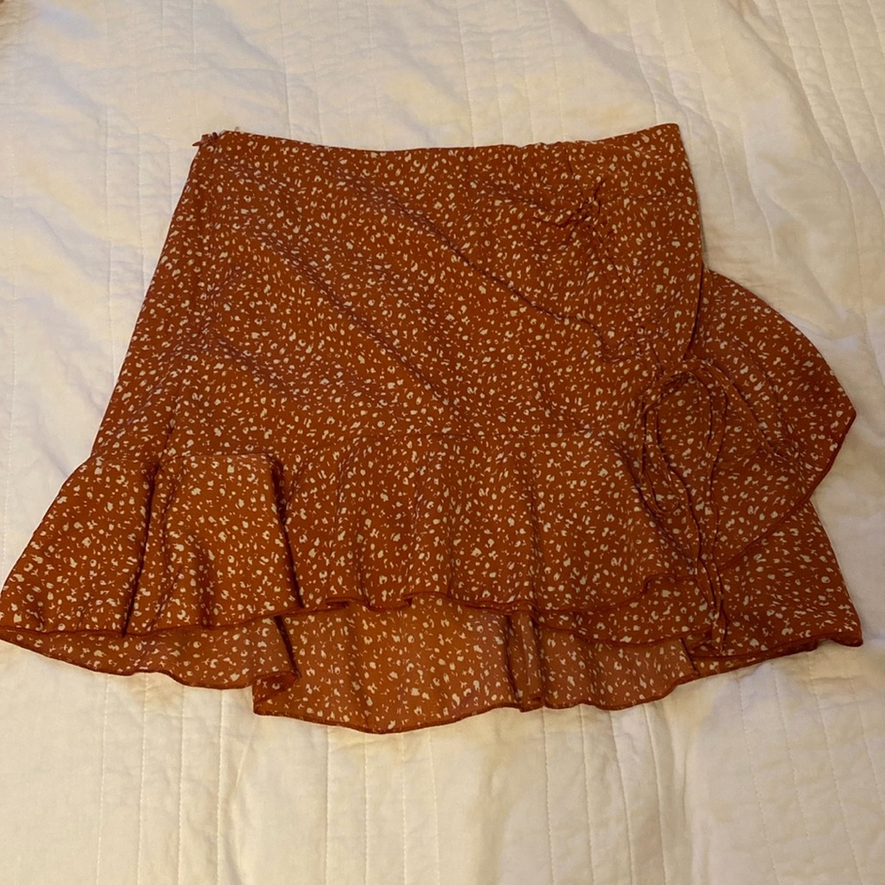 Frenchy Wrap Tie Side Skirt